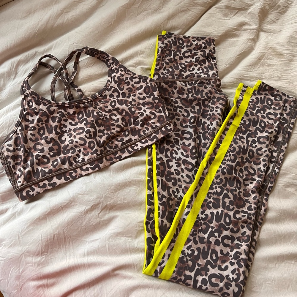Carbon38 WearItToHeart Leopard activewear set